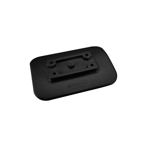Scotty 341-Bk Glue-On Mount Pad F/Inflatable Boats - Black (R-42027)