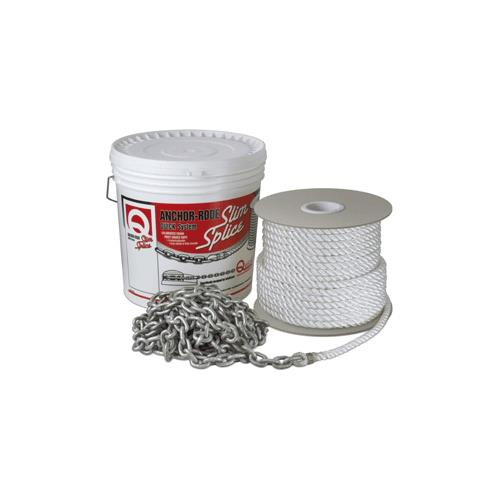Quick Anchor Rode 15' Of 7Mm Chain And 300' Of ½" Rope (R-50193)