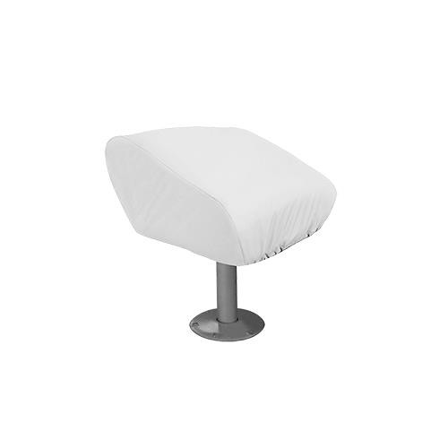 Taylor Made Folding Pedestal Boat Seat Cover - Vinyl White (R-65040)