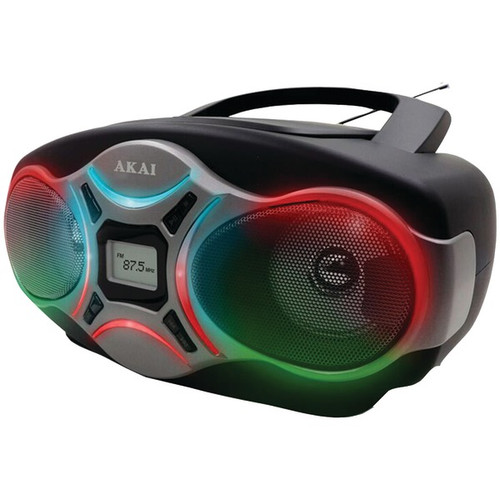 AKAI CE2016L CD Boom Box with Lighting Effects (R-AKAICE2016L)