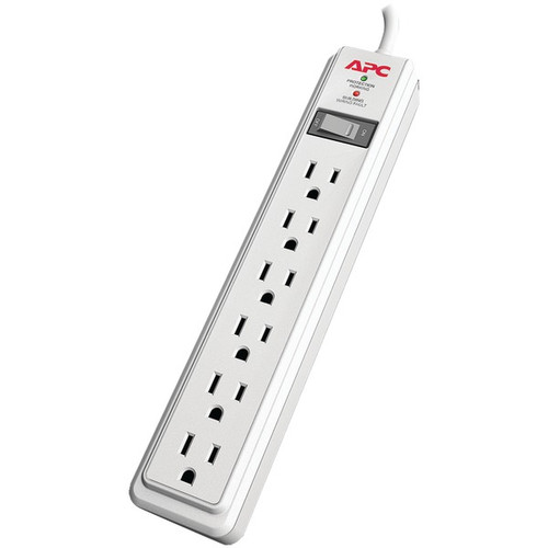 APC P610 6-Outlet Essential SurgeArrest(R) Surge Protector, 10ft (R-APNP610)