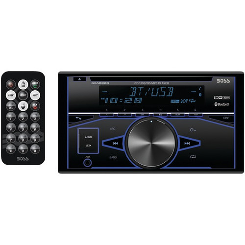 BOSS AUDIO 850BRGB Double-DIN In-Dash CD AM/FM/MP3 Receiver with Bluetooth(R) (R-BOS850BRGB)