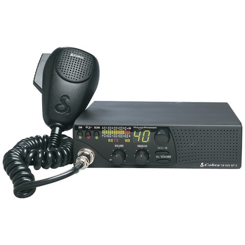 COBRA ELECTRONICS 18 WX ST II 40-Channel CB Radio with 10 NOAA Weather Channels (R-CBR18WXSTII)
