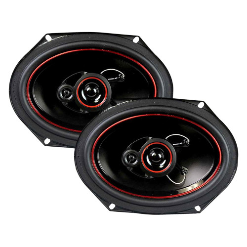 Audiopipe 6X8" 300 Watt Max Power 3-Way Coaxial Car Audio Speakers (Pair)