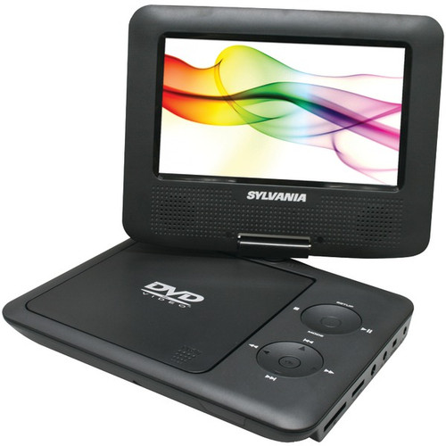SYLVANIA SDVD7027 BLACK 7" Swivel-Screen Portable DVD Players (Black) (R-CURSDVD7027BK)
