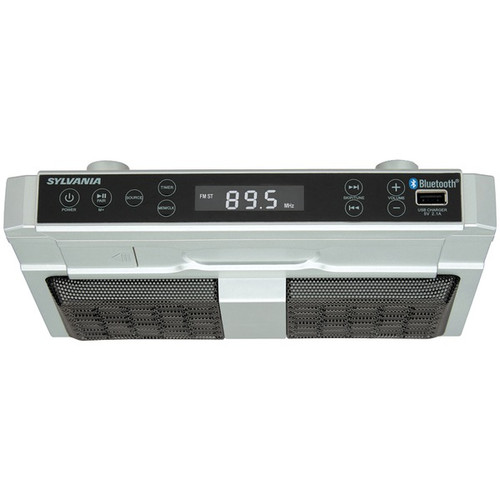 SYLVANIA SKCR2810BT Bluetooth(R) Under-Cabinet Kitchen Radio (R-CURSKCR2810BT)