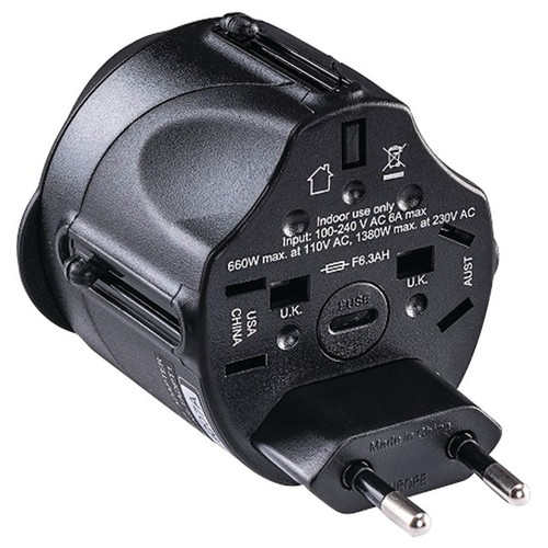 CyberPower TRA1A2 All-in-One Travel Adapter Plug (R-CYBTRA1A2)