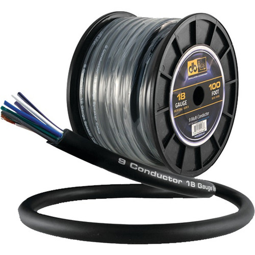 DB LINK STMC918G100 18-Gauge 9-Multiconductor Speaker Wire with Remote Trigger, 100ft (R-DBDSTMC918G100)