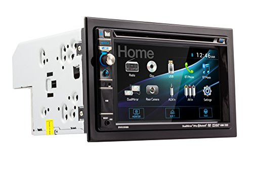 Dual DV635MB Double-DIN Multimedia DVD Receiver with Bluetooth and 2-Way DualMirror (R-DV635MB)