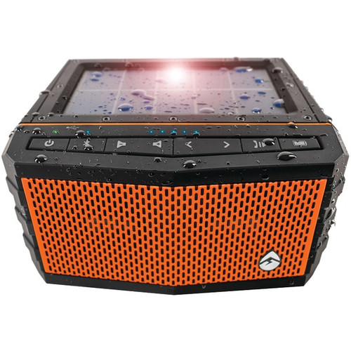 ECOXGEAR GDI-EXSJ400 SolJam Solar-Powered Waterproof Speaker (Orange) (R-GDIGDIEXSJ400)