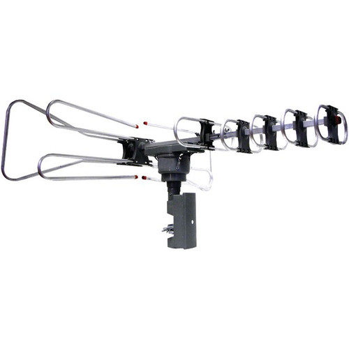 NAXA NAA-350 Amplified Outdoor TV Antenna with Remote Directional Control (R-NAXNAA350)