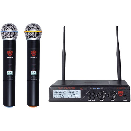 NADY U-2100 HT BAND A/B Dual UHF Wireless Handheld Microphone System (R-NDYU2100HTAB)