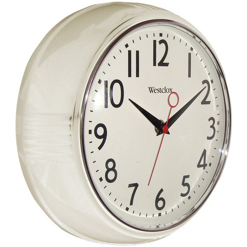 WESTCLOX 32042W 9.5" Retro Wall Clock (R-NYL32042W)