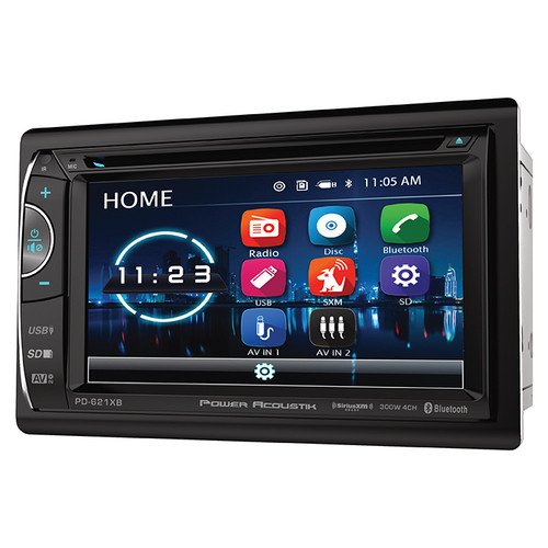 Power Acoustik 6.2" D.Din Am/Fm/Cd/Dvd/Usb/Bt Siriusxm Ready (R-PD621XB)