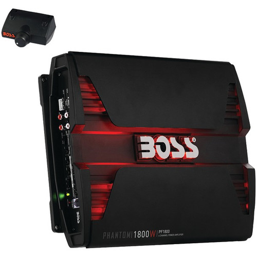Boss PHANTOM 1800 Watts 4 Channel Power Amplifier Remote Subwoofer Level Control (R-PF1800)