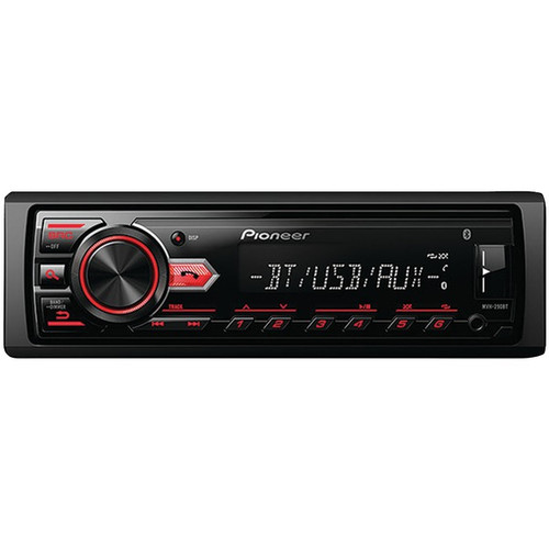 PIONEER MVH-290BT Single-DIN In-Dash Shallow-Chassis Digital Media Receiver with Bluetooth(R) & MIXTRAX(R) (R-PIOMVH290BT)
