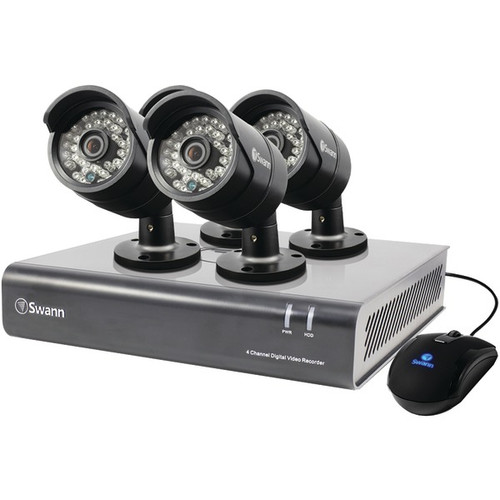 SWANN SWDVK-444004-US 4-Channel 720p DVR with 4 720p PRO-A850 Bullet Cameras (R-SCUSW444004)