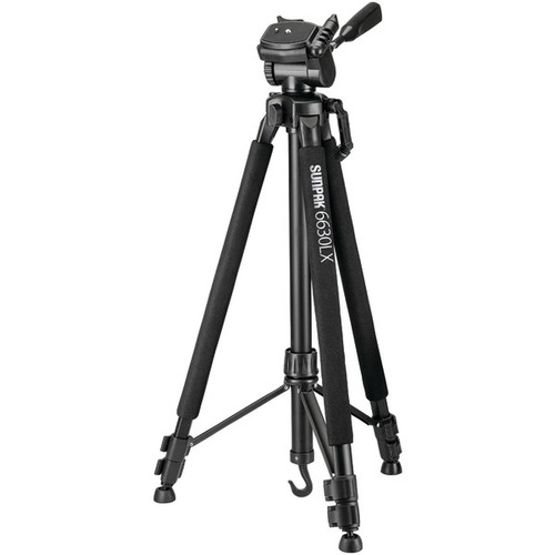 SUNPAK 620-663LX 6630LX 66" Photo/Video Tripod with Adapters (R-SPK620663LX)