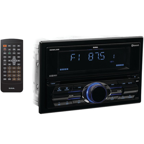 SOUNDSTORM DDML28B Double-DIN In-Dash Mechless AM/FM Receiver with Bluetooth(R) (R-SSLDDML28B)