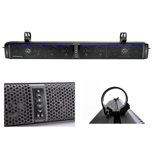 10-Speaker Bluetooth Soundbar, 2X 6.5" Speakers, Dual Marine Tower Enclosures (R-TPS10-1-43CSC654)