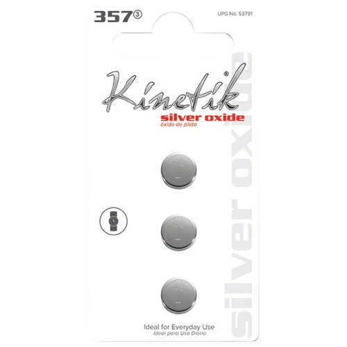 KINETIK 53791 Watch Batteries (357, 3 pk) (R-UBC53791)