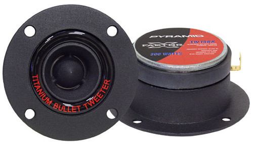 Pyramid TW18BK 3.25'' 300 Watt Aluminum Die-Cast Super Titanium Tweeter