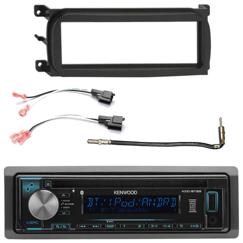 Kenwood InDash 1DIN AUX USB MP3 AM/FM CD Bluetooth Stereo, SingleDIN