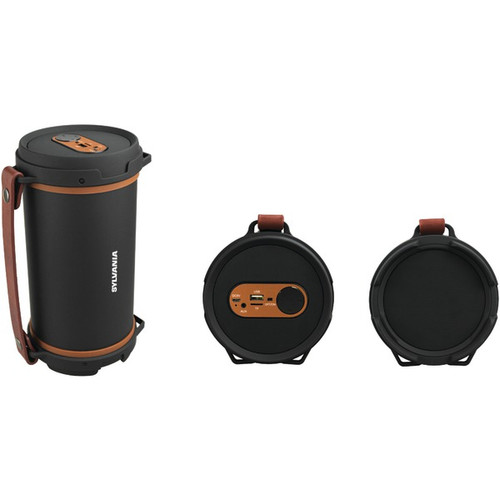 SYLVANIA SP807-BROWN Hi-Fi Bluetooth(R) Rugged Tube Speaker (Brown) (R-CURSP807BRN)