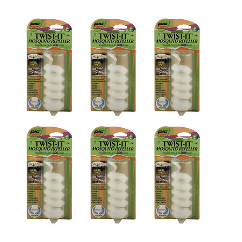 Pic Twistit Twist It Mosquito Repeller (6 Packs) (R-KITPCOTWISTIT6)