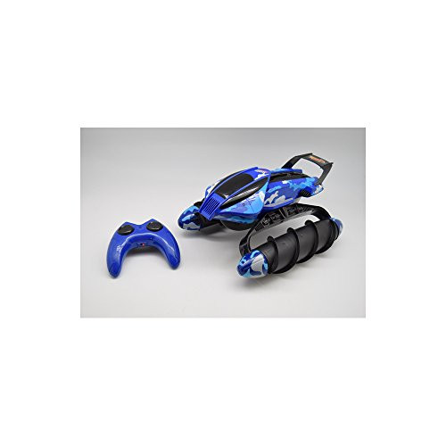 Jovial Kids Wireless 2.4g Remote Control Amphibious All Terrain RC Twister Tank Toy with 7.2V/700 mAh NI-CD Rechargeable Battery Pack - Play as Car or Boat for Outdoor Pool, Lake, Grass & Sand - JRC10