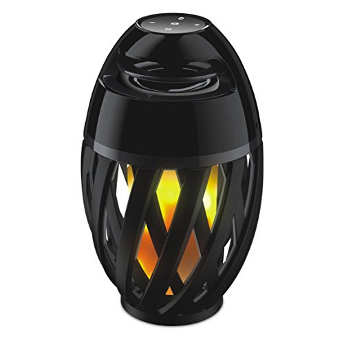 Pyle Portable Bluetooth Speaker with Candle Style LED Lamp Night Light - Marine Grade Waterproof and Splash Proof Wireless Stereo Boombox for Apple iPhone, Samsung Galaxy and Other Devices(PLEDFSP18)