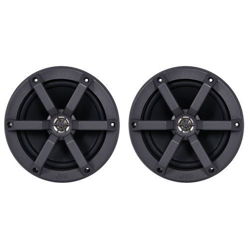 JVC CS-MS620 6.5" 100 Watt Max Power Marine 2-Way Black Speakers (Pair, Bulk Packaging)