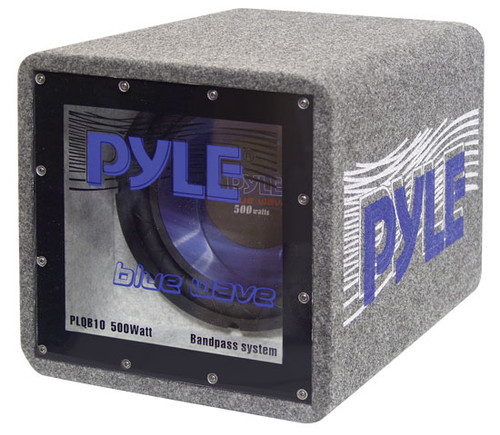 Pyle PLQB8 8'' 400 Watt Bandpass Enclosure System Sub Car Audio