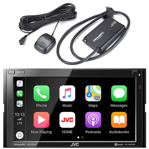 Double DIN Digital Media SiriusXM Ready Bluetooth USB Stereo Receiver w/ 6.8" Clear Resistive Touch Monitor, SiriusXM Satellite Radio Connect Vehicle Tuner Kit