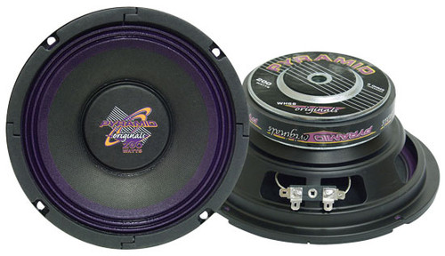 1 x  Pyramid WH68 6'' 200 Watt High Power Paper Cone 8 Ohm Subwoofer Sub