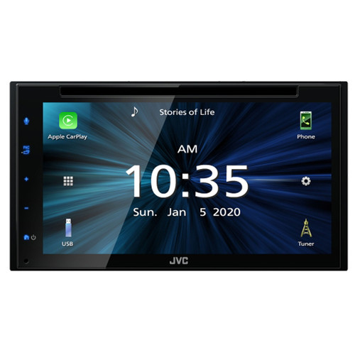 JVC KW-V660BT 6.8" Capacitive Touch Monitor Double DIN Bluetooth USB DVD Player AM/FM Radio SiriusXM Ready Multimedia Stereo Car Audio Receiver