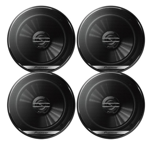 2 Pair (Qty 4) of Pioneer TS-G1620F 6.5" 300 Watt Max 2-Way Coaxial Car Audio Speakers