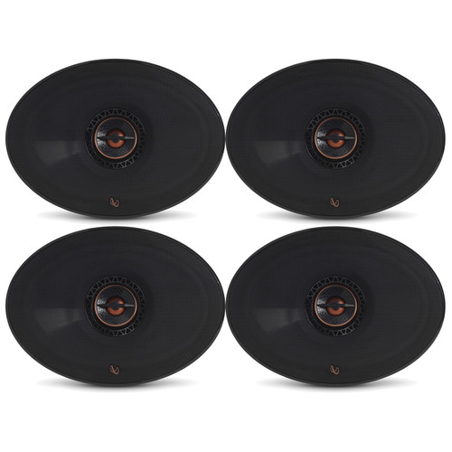 2 Pairs (QTY 4) of Infinity Reference 9632IX 6x9" 300 Watts Peak Power Coaxial Car Audio Speakers