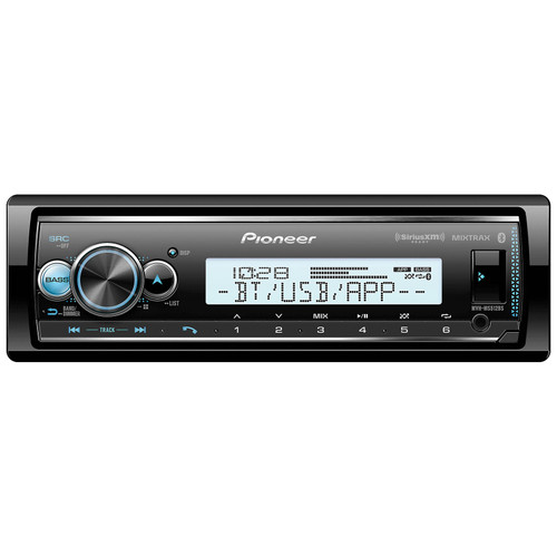 Pioneer MVH-MS512BS Single DIN Marine Bluetooth USB AUX AM/FM