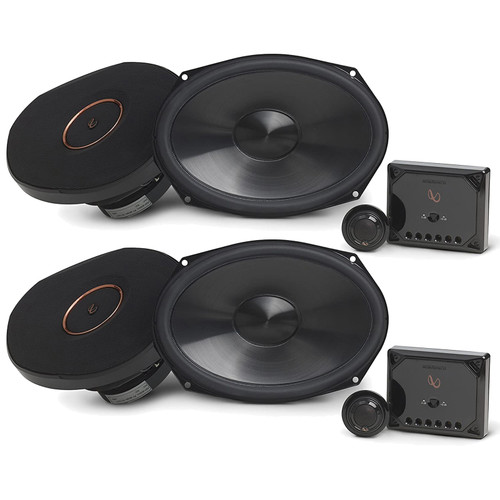 2 Pairs (QTY 4) of Infinity Reference 9630CX 6x9" 375 Watts Peak Power Car Audio Component Speakers