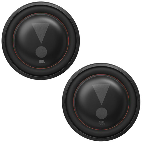 One Pair (QTY 2) Of JBL Club 122SL 12” 1200 Watt Max Power Shallow Mount subwoofer W/Selectable Smart Impedance 2 to 4 ohm