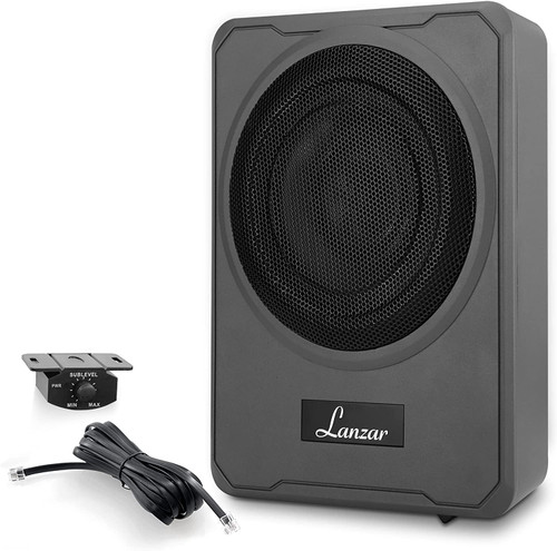 Lanzar SBA8A 8” 600 Watt Low-Profile Amplified Car Subwoofer