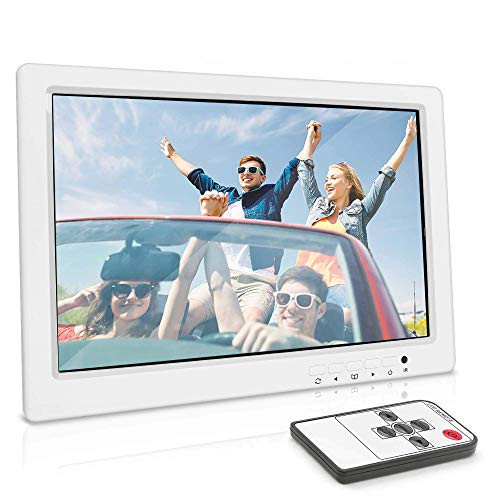 Inwall Video Monitor Display Screen - 15.4 Inch Full HD 1080p Universal Widescreen LCD Flush Wall Mount HDMI RCA Monitor w/VGA, RCA Audio, Wireless Remote, Frame Cover, Home/Car Use - Pyle PLVW155U