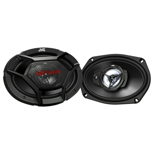 JVC CS-DR6931 DRVN Series 6x9" 500 Watt Max Power 3-Way Coaxial Car Audio Speakers (Pair)