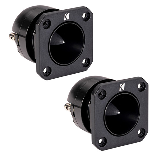 Kicker ST Series 49ST3TW 1" 100 Watt Peak Power Horn-Loaded Aluminum Diaphragm PA Style Bullet Tweeters (Pair)