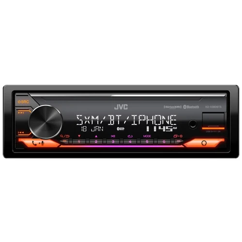 JVC KD-X380BTS Single DIN Bluetooth USB/AUX AM/FM Radio SiriusXM Ready Amazon Alexa Car Audio Stereo Receiver