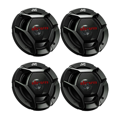 JVC CS-DR621 6.5" 2-Way 300 Watt Max Power Car Speakers (QTY 4)
