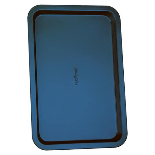 NutriChef 8.5" Non-Stick Coated Layer Surface Blue Diamond Square Baking Pan for Food Preparation, Serving, Pastry Dessert Baking