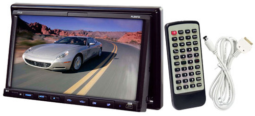 Pyle PLDN73I 7'' 2 DIN TFT Touch Screen DVD CD MP3 USB SD Slot/AM FM/iPod Input