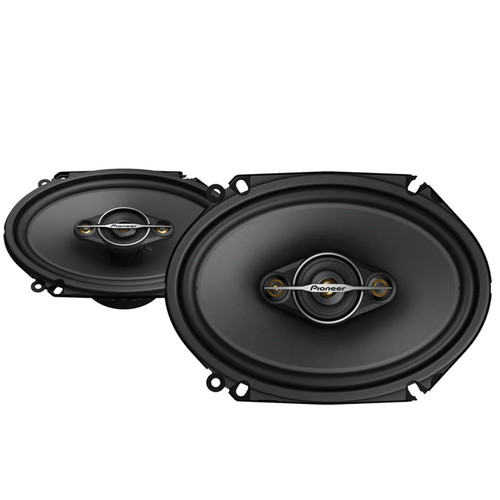 Pioneer TS-A6881F 6"x8” 350 Watt Max Power 4-Way Coaxial Speakers with Carbon/Mica-reinforced IMPP cone, 1-5/8" (42mm) Cone Midrange, 11mm Tweeter and 11mm Super Tweeter (Pair)